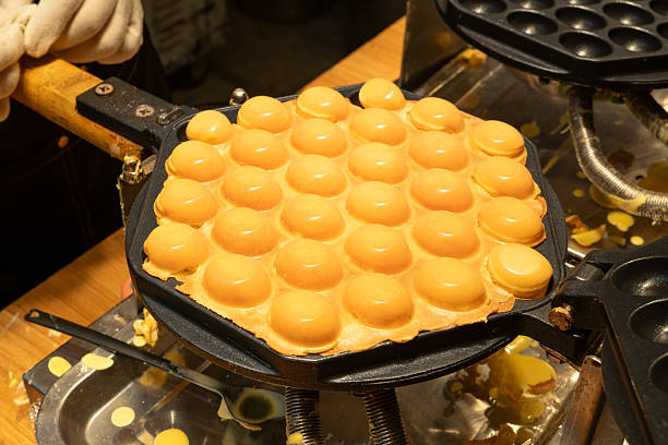 istock fresh Hong Kong-style egg waffle 2211267473