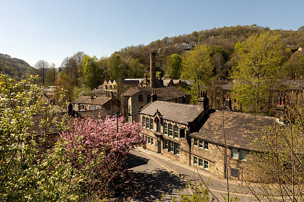 The town centre of Hebden Bridge in West Yorkshire.