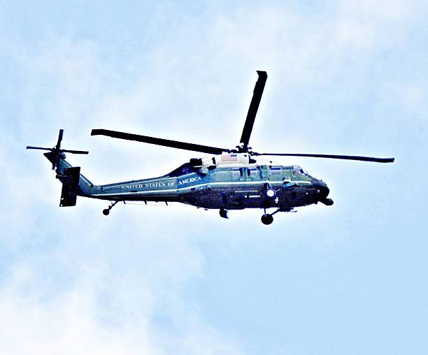 Norfolk, Virginia, USA - A U.S. Navy CH-53E Super Stallion heavy-lift helicopter flies overhead as it approaches Naval Station Norfolk Chambers Field.