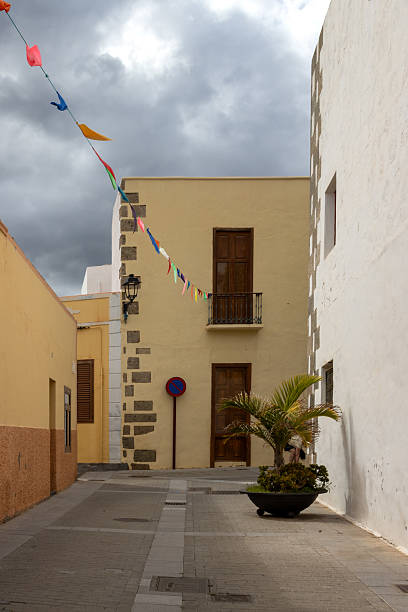 istock Street with a palm tree, Aguimes, Gran Canaria 2211276920