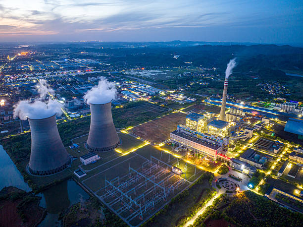 istock night scene of power station 2211281761
