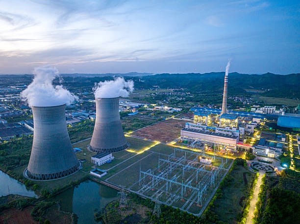 istock night scene of power station 2211281763