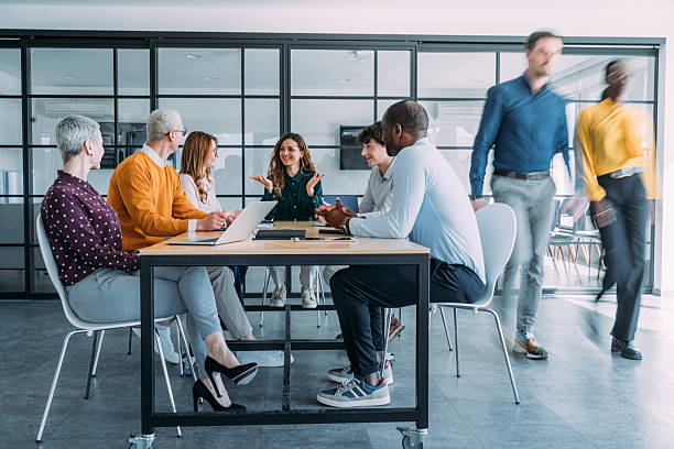 istock Business partners on meeting in the office. 2211282201