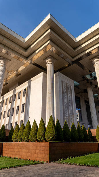 istock Grand Building with Columns and Green Landscaping 2211286743