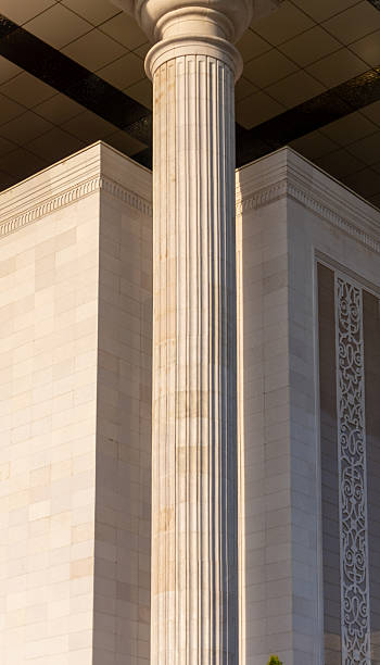 istock Close-Up of Classical Column on Modern Building 2211286748