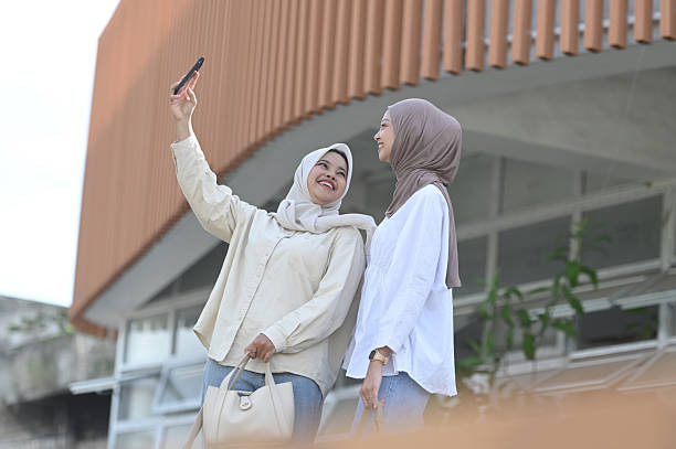 istock Selfie with new smartphone 2211288612