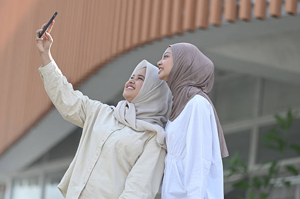 Selfie in the city park