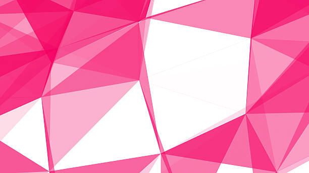 Abstract Broken Glass Plexus Dark Red, Pink Loop 4K Background. 4K stock photo