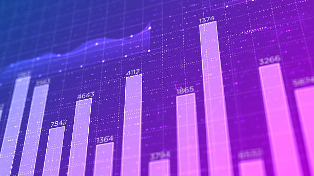 Stok Market Exchange trading Gambling concept computer graphics 4K seamless looping video background 4K stock photo