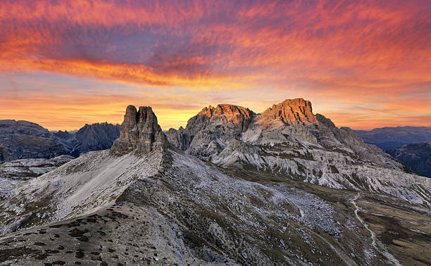 istock Beautiful landscape of mountains during sunset 2211295947