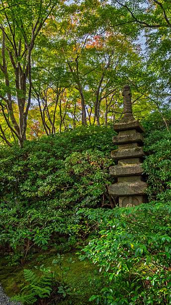 istock Serene Japanese Garden with Stone Pagoda 2211310137