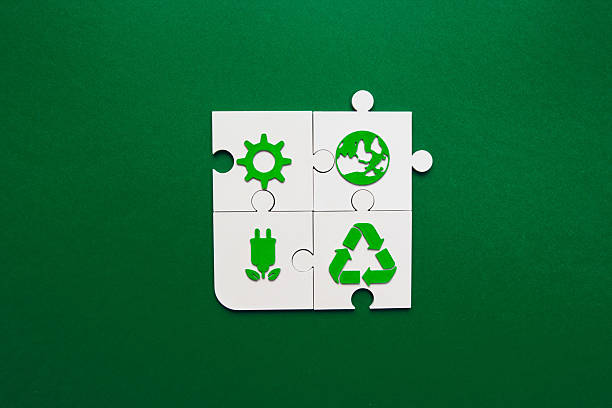 istock Sustainable Solutions Puzzle with Environmental Icons 2211310191