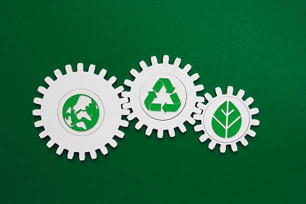 istock Green Innovation Gears with Environmental Icons 2211310444