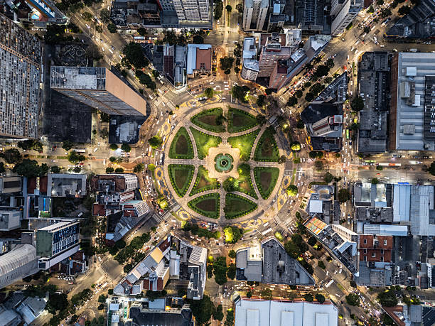 Dusk over Urban Roundabout – Belo Horizonte