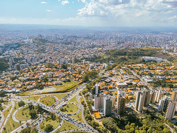 istock Nova Lima from above, with buildings on steep hills 2211316059