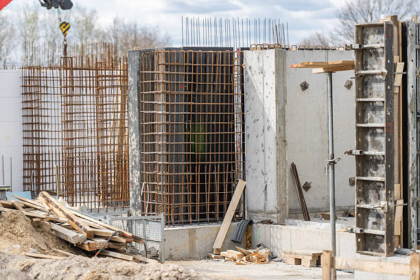 istock Construction Site Showing Concrete Structure and Steel Reinforcement 2211321195