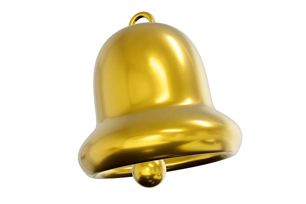 istock Shiny golden bell on white. Great for notification, alert, achievement, or celebration themes. Use in UI design, web graphics, or holiday greetings. 2211321699