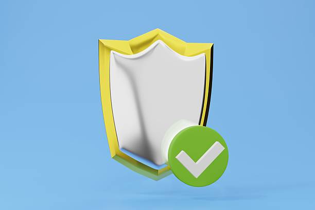 istock 3D rendering of a shield with a check mark, symbolizing protection, security, and validation. Ideal for illustrating cybersecurity, trust, and data privacy concepts. 2211321751