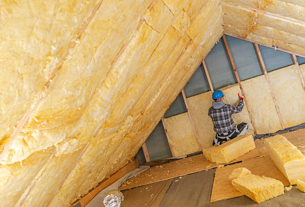 istock Roof Insulation Installation in a Residential Space Under Renovation 2211322045
