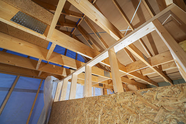 istock Construction of a Wooden Framework in a House Under Renovation 2211323259