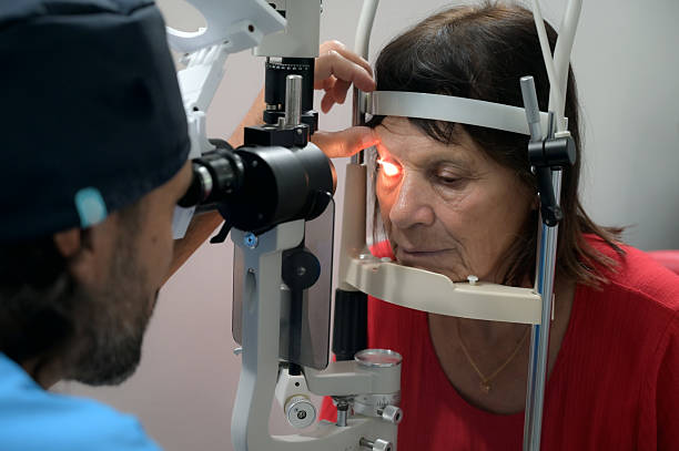 istock doctor and patient undergoing eye check-up 2211323779