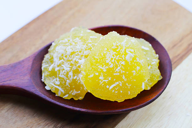 istock Steamed cassava cake. Thai dessert 2211338432