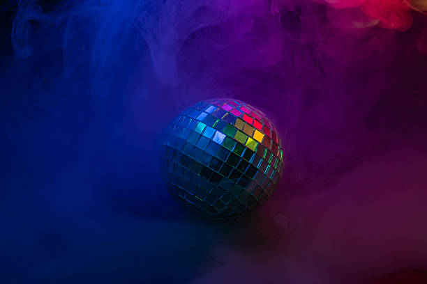istock A lively disco scene with a vibrant disco ball, purple and blue backdrop, reminiscent of nightclubs or parties, used in marketing for entertainment, parties, music events, or fun themes 2211346498