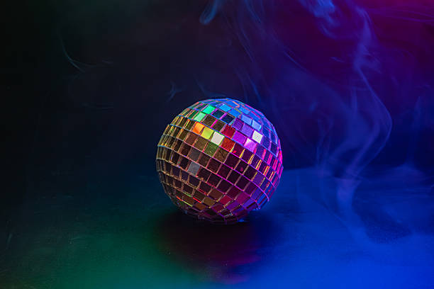 istock Disco ball with bokeh effect, reflecting colorful lights, symbolizing party atmosphere 2211346743