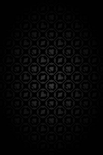 istock Casino Background With Ornate Card Suits Pattern - Luxury Vector Poker Casino Background 2211354549