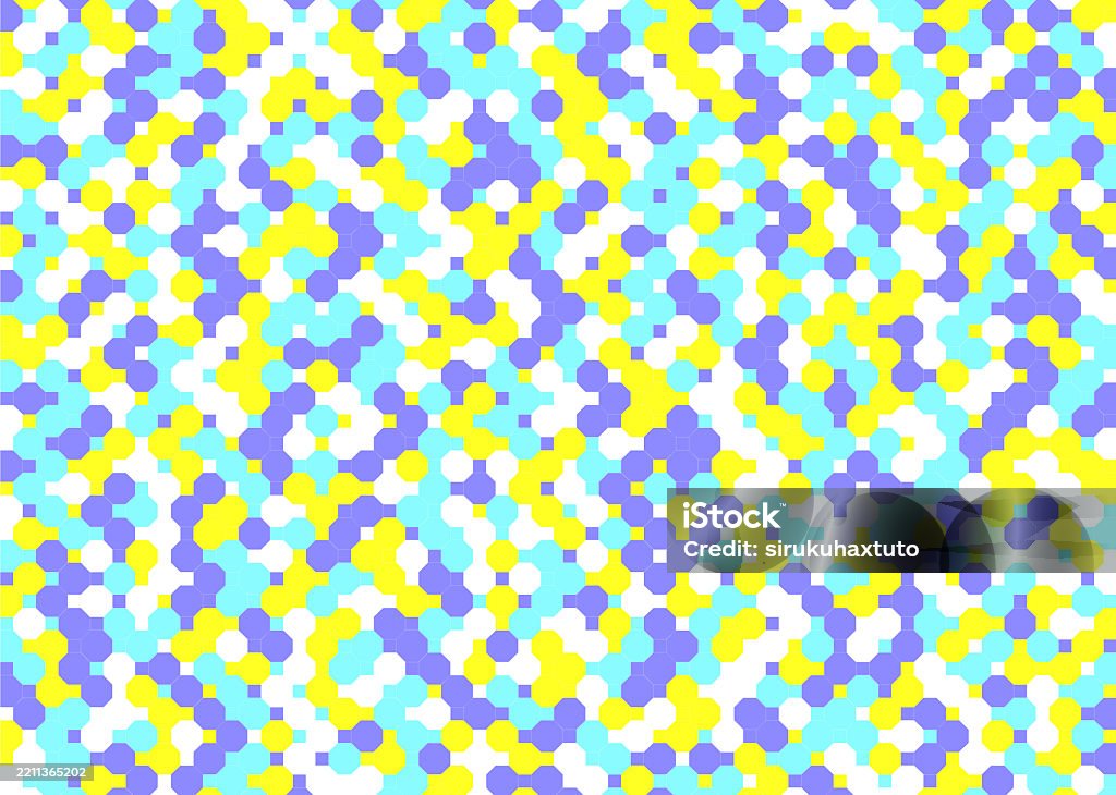 Background Tile Dotlike Octagonal Pattern Stock Illustration - Download ...