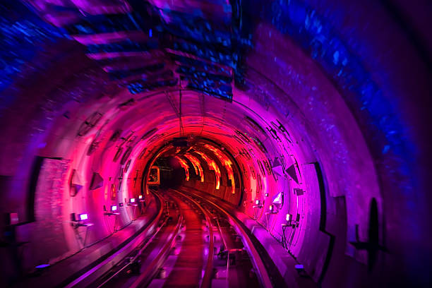 istock maglev train at Bund sightseeing tunnel under Huangpu River, Shanghai 2211366836