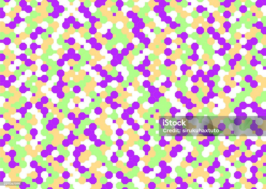 Background Tile Dotlike Octagonal Pattern Stock Illustration - Download ...
