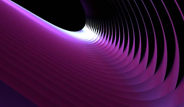 istock Ribbon, curve, background, abstract, geometric wallpaper, 3D illustration 2211371793