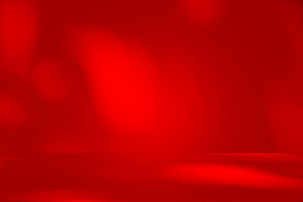 istock Wall interior background, studio and backdrops show products. with shadow from window color red light. background for text insertion and presentation of product 2211372002