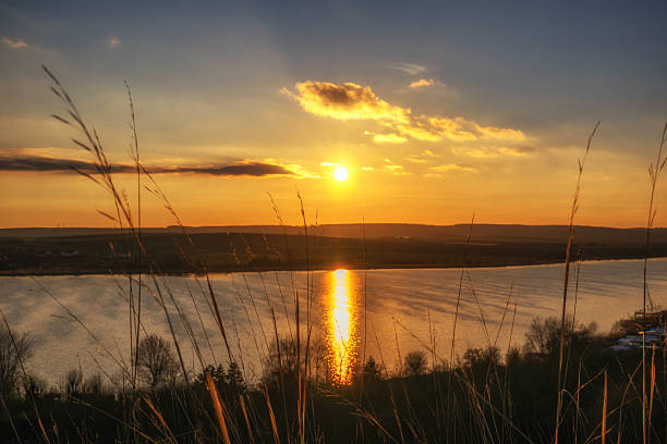 sunset at the lake