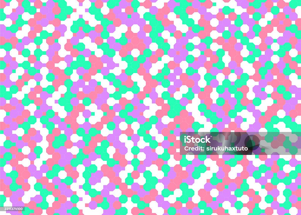 Background Tile Dotlike Octagonal Pattern Stock Illustration - Download ...