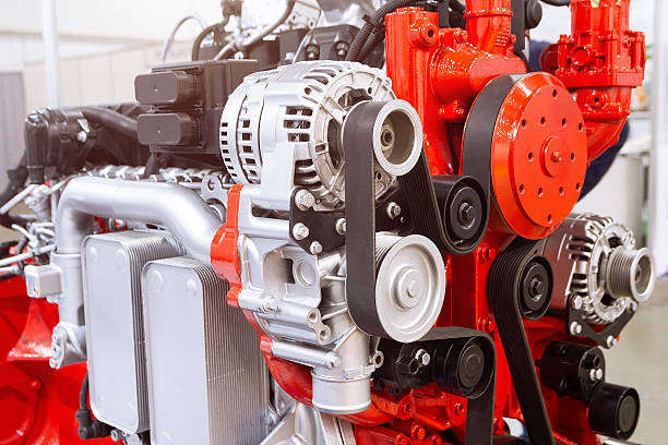 istock Modern engine truck on the stand 2211380677