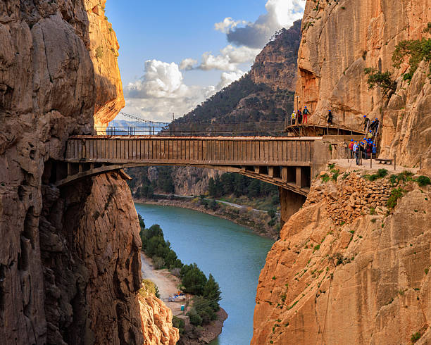 istock Suspension bridge in Caminito Del Rey 2211383124
