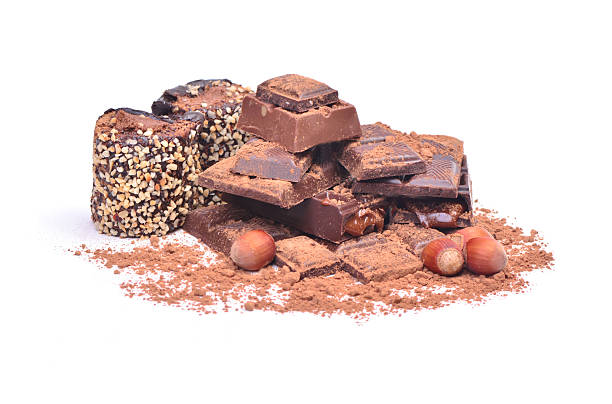 istock Delicious  chocolate  on a white background 2211383192