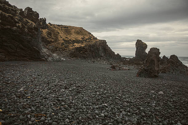 istock Waves Crashing on Black Sand Beach in Iceland 2211388412