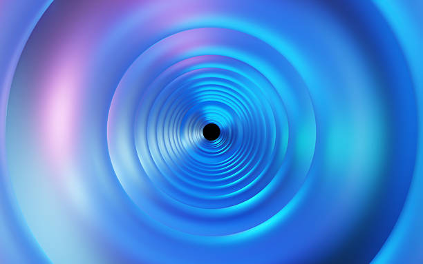 istock Futuristic Circular Tunnel with Vibrant Motion Effect 2211389306