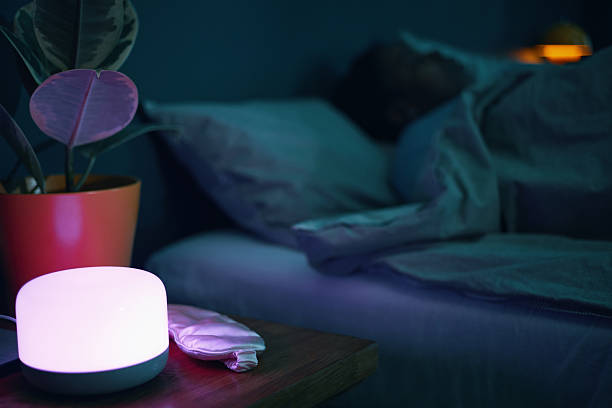 Relaxing Ambiance with Soft Glowing Light in Bedroom