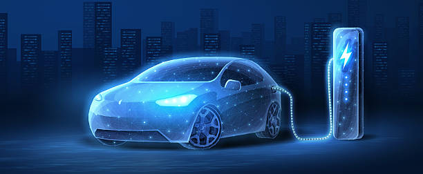 istock EV. Electric car connect to charging station. Eco power, EV charger 2211392500