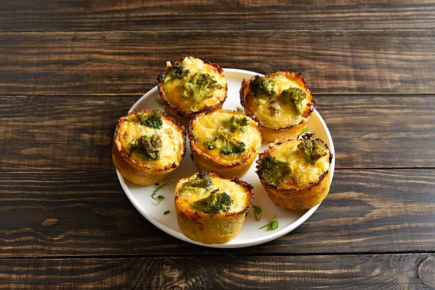 istock Healthy loaded egg muffins made with eggs, ham, broccoli, cheese 2211394249