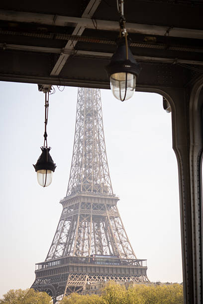 istock Dreamy spring Eiffel Tower from the metro bridge Bir Hakeim - Paris 2211402377