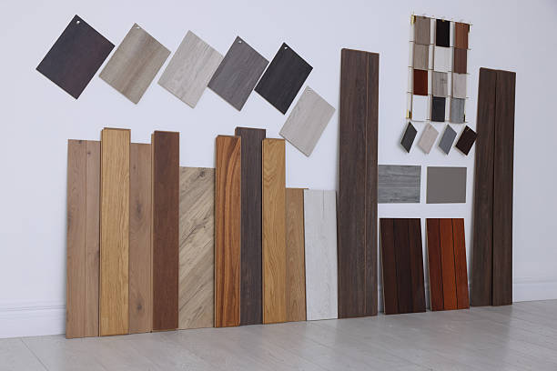istock Many different samples of wooden flooring in store 2211408355