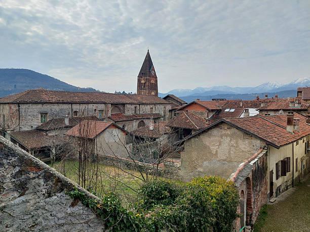 View of old city centre in Avigliana