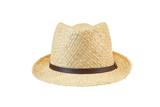 istock beach straw hat top view isolated on white 2211419817