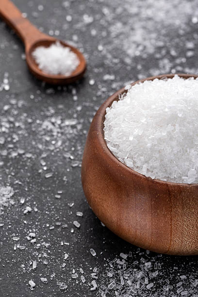 istock Magnesium chloride flakes, ionic mineral compound - Sea salt 2211420014