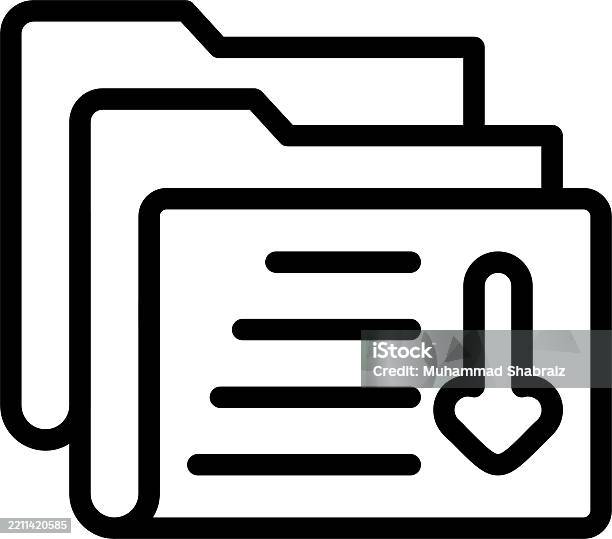 Folder Sorting Stock Illustration - Download Image Now - Horizontal ...